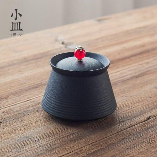 290ml ceramic tea pot, kung fu tea accessories trumpet black pottery modern simplified tea warehouse