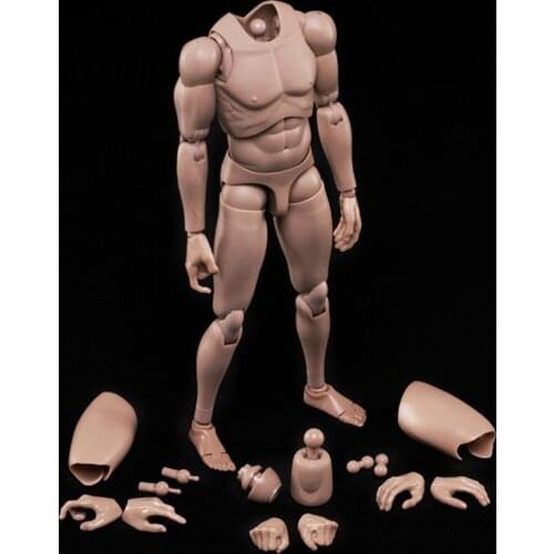 Collection 1/6 Scale Military Figures 1/6 Male Body Series Asian Skin Tone MX02-B Resin Model Body Action Figure Toys