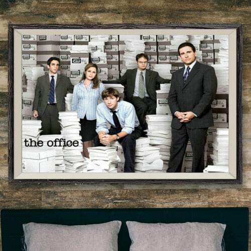 205 The Office TV Series Comedy Cast Steve Carell Movie Wall Silk Cloth Poster Art Decoration Gift