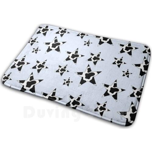 Cowprint Aesthetic Star Pack Mat Rug Carpet Anti-Slip Floor Mats Bedroom Brandy Melville Trendy Glossier Mario Badescu Cow Cow