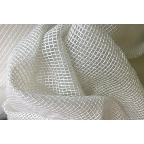 LEO&LIN Lattice Organza Embroidery Linen Cloth Clothing Handmade DIY Peng Peng Skirt Dress Dress Fabric Wholesale