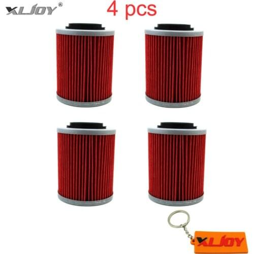 4x Oil Filter For SKI DOO EXPEDITION SPORT TUV SKANDIC V-800 CAN-AM Renegade 500 570 850 850X 850R 1000 1000R BOMBARDIER DS650