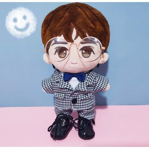 [MYKPOP]KPOP Dolls Clothes & Accessories: Suit 4pcs Set for 15cm 20cm doll (without doll) Fans Collection SC20080212