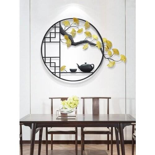 Chinese Style Circular Porch Wall Decor Wall Hanging Decor Living Room Restaurant Corridor Aisle Teahouse Is Hanged Farmhouse