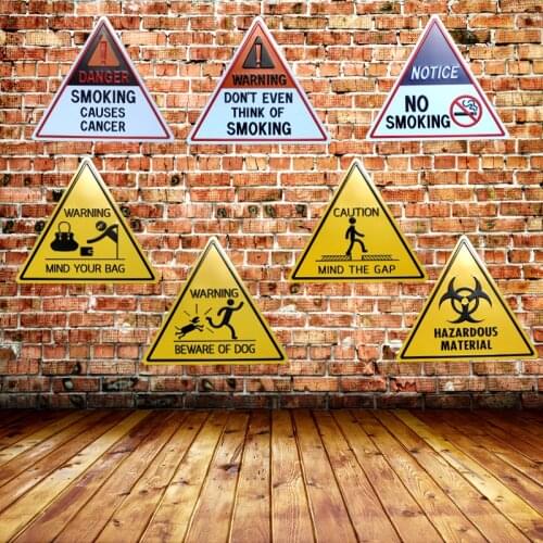 NO SMOKING Tin Metal Irregular Signs Vintage Advertising Board Wall Pub Coffee Shop Home Art Decor 34X30CM U-27