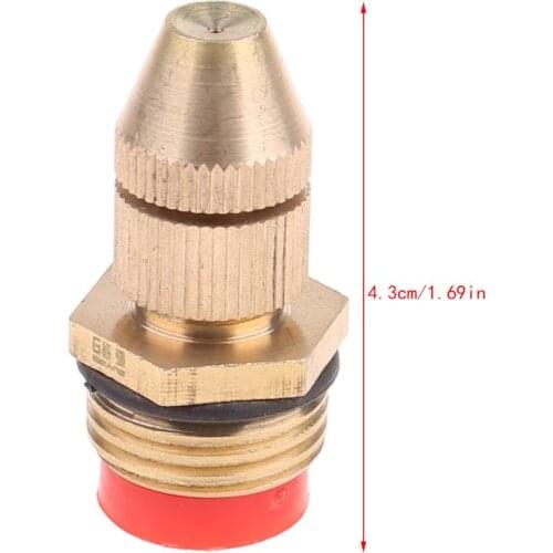 2021 New 1/2" Adjustable Water Flow Brass Spray Misting Nozzles Spray Head Garden Lawn