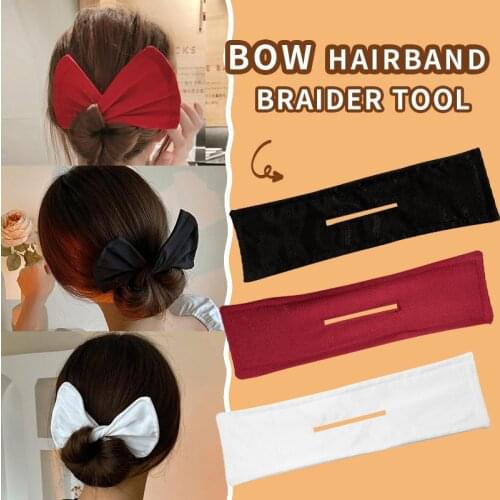 Hair Bun Hair Clip Women Summer Headband Print Hairpin Hair Bands Donut Bun Former Maker Hair Styling Tools