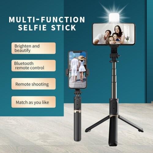 Q03/Q03s:Aluminum Alloy Wireless Bluetooth Monopod Tripod for Phone Selfie Stick, Universal Sports Camera Smart Holder Stand