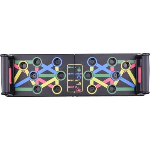 Push-up Rack Folded Board Set Abdominales Bar Multi-Function Fitness Home Gym Chest Muscle Grip Training and Exercise Equipment