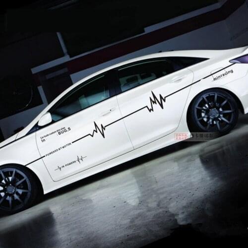 Reflective Sport Style Simple Door & Waist Line Car Sticker For Chevrolet Cruze BA028