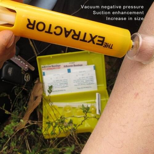 Venom Extractor Vacuum First Aid Kit Outside Snake Poison Bee Venom Blood Extractor Pump Survival Rescue Emergency Safety Tool