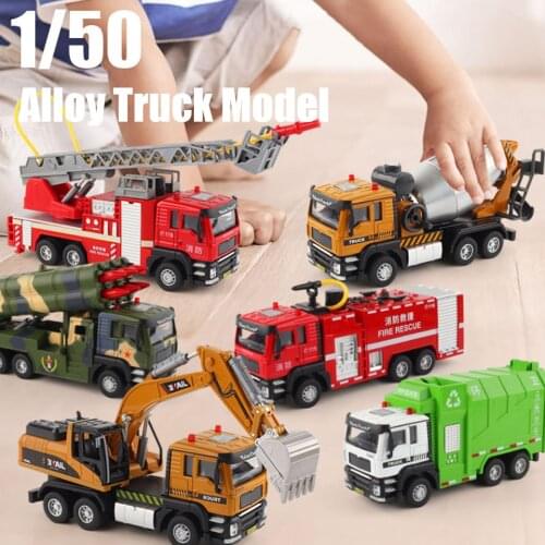 High Simulation 1:50 Alloy Engineering Excavator Model,Dump Truck Excavator Toy,Rotary Excavator,Boy Toy Gifts Free Shipping