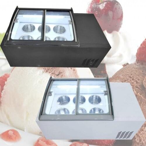 High Quality Ice Cream Display Cabinet Ice Porridge Freezer Commercial Hard Ice Cream Sundae Storage Machine