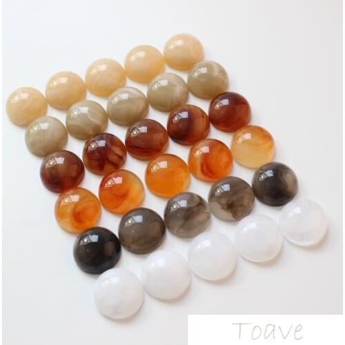 Japanese Retro Semi-Circular Resin Clouds Effect DIY Earrings Materials Accessories