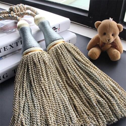 1PC Hanging Ball Curtain Tieback Tassel Curtain Buckle Curtains Braided Binding Tiebacks Window Tie Back Holder