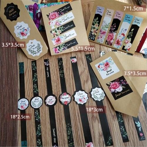 1000pcs/lot New Kawaii Lace-shaped Justforyou And Thankyou And Hand Made Self-Adhesive Paper Labels DIY Sealing Stickers