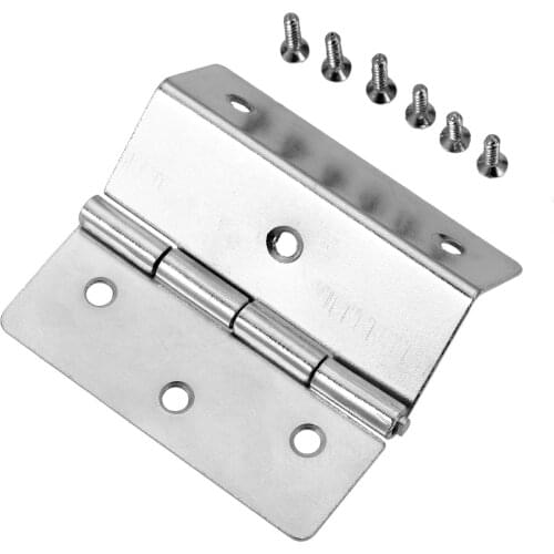 59mm Silver Hinges Three Equivalent Page Folded w/screws Cabinet Wood Box Decor Cabinet Drawer Door Furniture Hardware Fitting