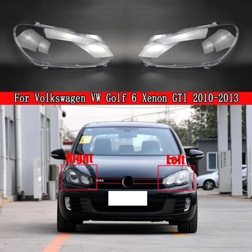 Car Front Headlamp Lens Replacement Auto Shell For Volkswagen VW Golf 6 2009 2010 2011 2012 Headlight Cover Lampshade Lampcover