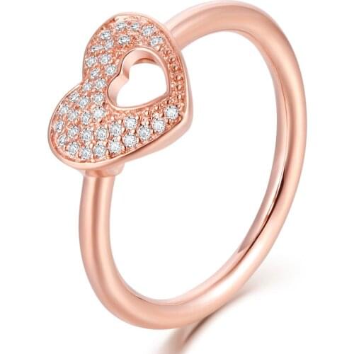 Shimmering Puzzle Heart Frame Ring Woman Rings For Jewelry Making 925 Original Silver Jewelry Make Up Woman Gift Ring