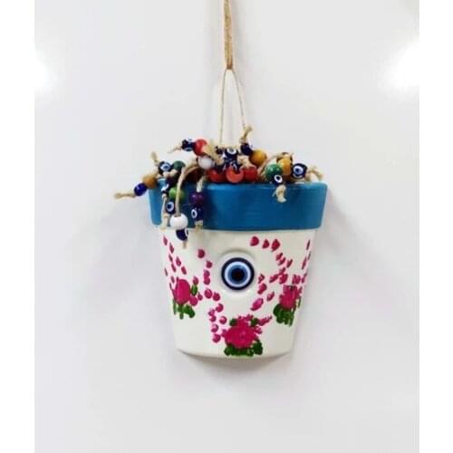 Ired Me Flower Pot Figured Flower Pattern Decorative wall Ornament Amulet 12x13 cm wall graphics gráficos de parede настенная графика