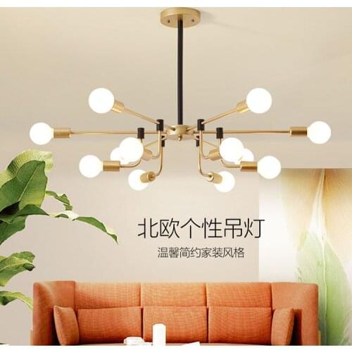 Living Room Decoration Chandelier LED Modern Minimalist Home Living Room Light Creative Bedroom Dining Room Light Nordic Lights