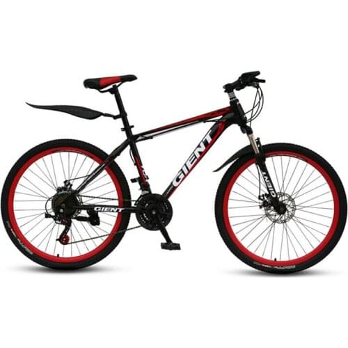 Mountain Bike Bicycle 21 Speed 26 Inch Fat Bike Double Disc Brakes Shock Adult Male and Female Students