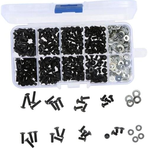 Screws Box Set for 1/10 HSP Traxxas Tamiya HPI Kyosho D90 SRC10 Remote Control RC Car Parts 180pcs