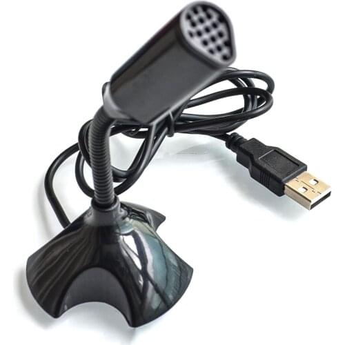 Mini USB Microphone for raspberry pi 3B 3B+ Studio Speech Chatting Singing KTV Mic With Holder For PC Laptop Microphone