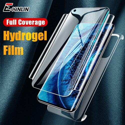 Soft TPU Full Cover Hydrogel Film For OPPO Find X3 X2 Lite X Pro Neo Clear HD Screen Rim Protector Border Sticker Not Glass