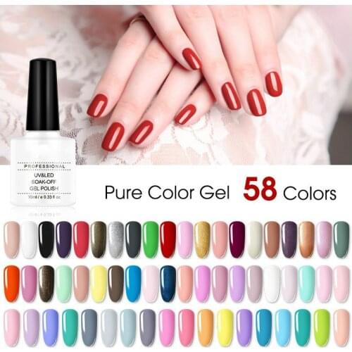 Gel Polish Set Manicure for Nails Semi Permanent Vernis top coat UV LED Gel Varnish Soak Off Nail Art Gel Nail Polish