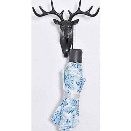 Wall Hanging Hook Vintage Deer Head Antlers for Hanging Clothes Hat Scarf Key Deer Horns Hanger Rack Wall Decoration