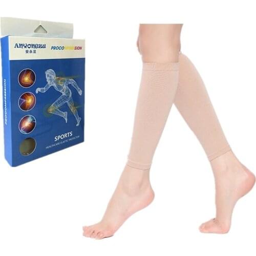 1 Pairs 680D Thin Calf Elastic Leg Sleeve Professional Medical Skinny Leg Socks High Quality Calf Comperssion Sleeves Gift Box