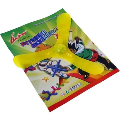 New LED Light 3 Leaves Boomerang Outdoor Fun Toy Sport Throw Flying Toys