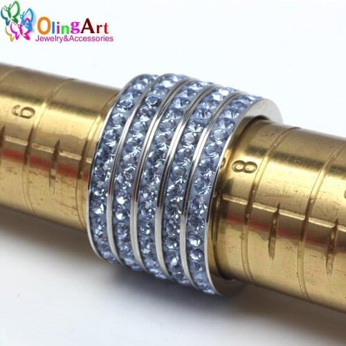 OLINGART Rings With Crystals