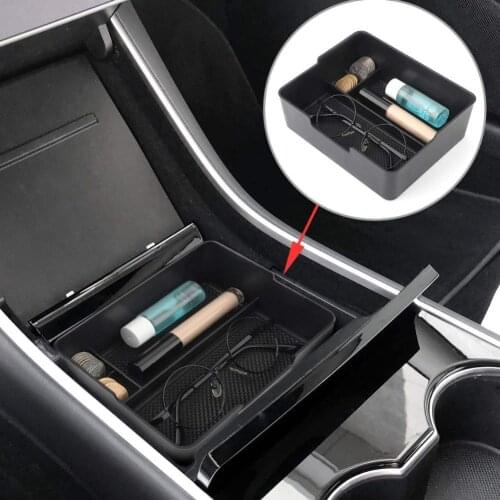 Center Console Organizer Tray Coin Sunglasses Holder Accessory for Tesla Model 3