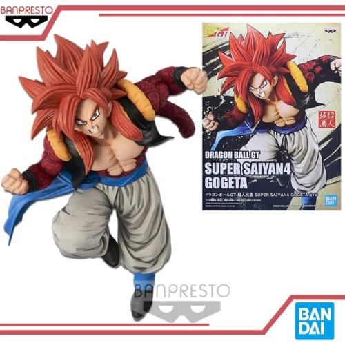 BANDAI Banpresto Original Dragon BallZ FES Character Gogeta Garage Kit 15CM PVC Model Ornaments Children Toy Gifts
