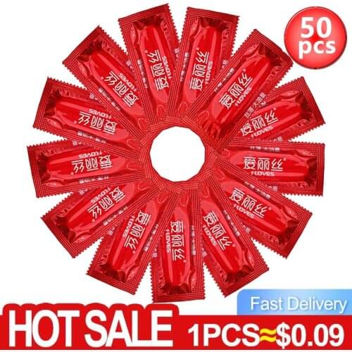 50Pcs Condomes Ultra Thin Large Oil Quantity Super Toughnes Latex Xl Condoms Sex Products for Men Adult Toys Dicks Sleeve