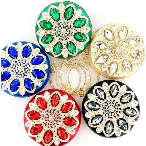 Bee In Fly Luxury Hand Inlaid Diamond Evening Bag Sun Flower WomenS Wedding Zero Wallet