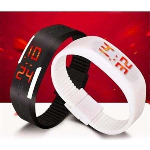 Led Digital Plastic Watch Women Casual Yoga Silicone Sports Wristwatch Children Kids Watches Outdoor Bracelet Watches Clock