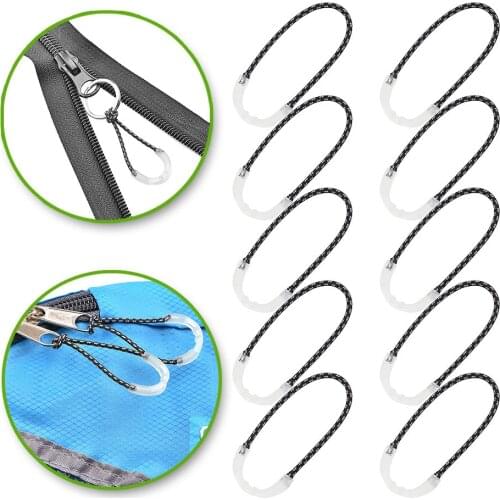 U Shape Zipper Pull Replacement Zipper Tab Durable Fluorescent Zipper Pull Anti-loss Self-luminous Zipper Head for Backpack