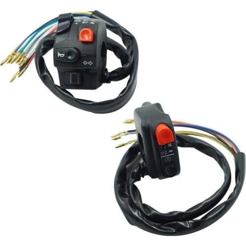 Universal 7/8' 22mm Motorcycle Headlebar Switch for Horn Start Kill High/Low Beam Headlight Fog light Turn Signal Button Switch