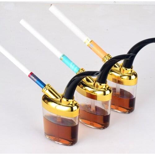 High Quality Portable Hookah Smoking Pipes Recycle Cleanable Cigarette Filter Health Metal Tube Hookah Filtration Outdoor Tools