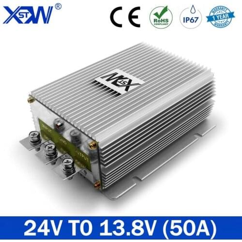 High Power DC Voltage Regulator Buck Converter DC 24V Step Down to 13.8V 50A 690W Reducer Power Converter Waterproof Module CE