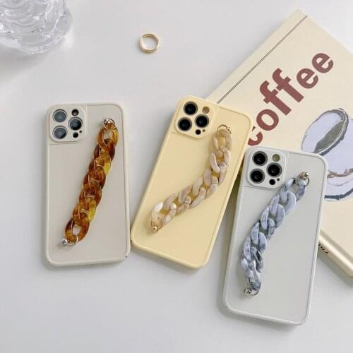 Retro Simple Chain Bracelet Hard PC Back Phone Case Cover Shell For iPhone 7 8 Plus 11 12 Pro Max XR XS Max Skin