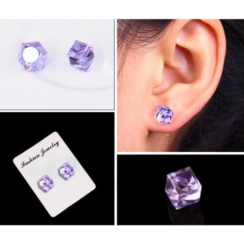 1 Pair Magnetic Therapy Weight Loss Earrings Magnet In Ear Eyesight Slimming Healthy Stimulating Acupoints Stud Earring Bio