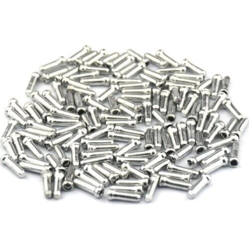 100Pcs/Lot Aluminum Alloy Bike Bicycle Brake Shifter Inner Cable Tips Wire End Cap Crimps Bicycle Accessories For MTB Bike