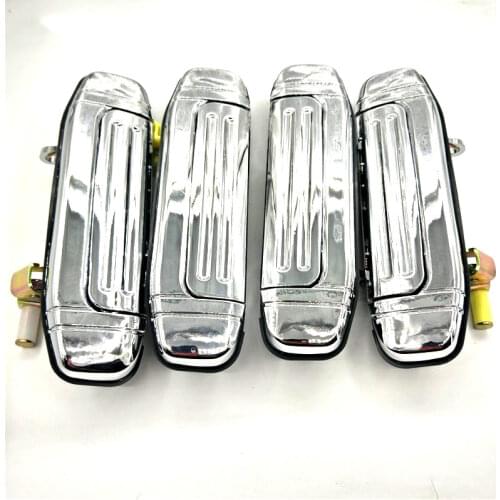 4pcs Car Mofaner Chrome Door Handle Replacement for Mitsubishi PAJERO 1992 1993 1994 1995 1996 1997 Car Accessories Door Handle