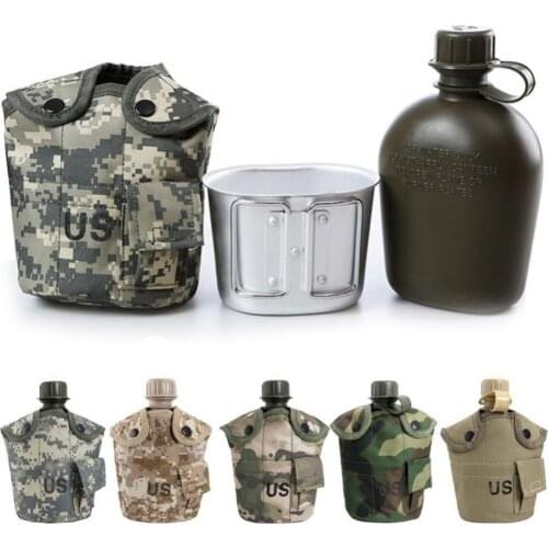40%HOT1L outdoor military kettle camping hiking canteen cup portable outdoor trekking backpack survival kettle