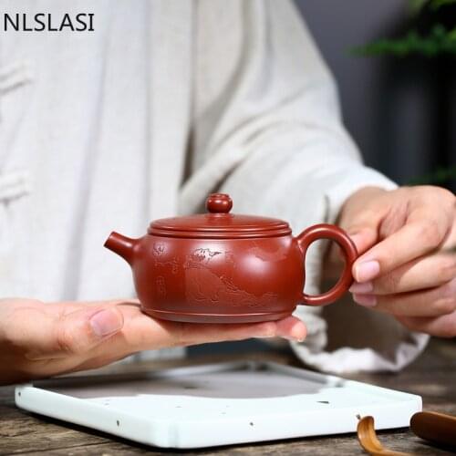 Authentic Yixing tea pots Purple Clay Teapot Raw ore Dahongpao beauty kettle Handmade Customized Boutique Teaware 150ml