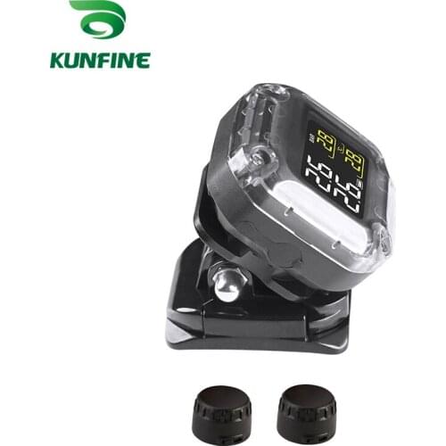 Motor TPMS Wireless Motorcycle TPMS Tire Pressure Monitoring System Motorcycle Tire Pressure Sensor Universal 2 External Sensors